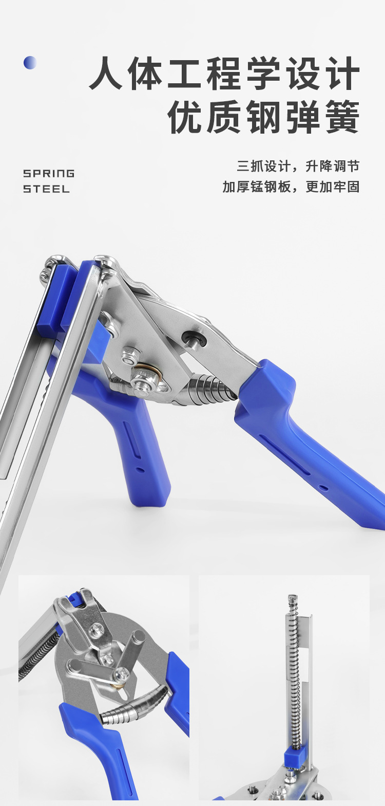 Special clamping pliers for poultry cage nets, M-type manual assembly tools for rabbit cages, reinforced cage binding pliers, labor-saving and durable pic 6