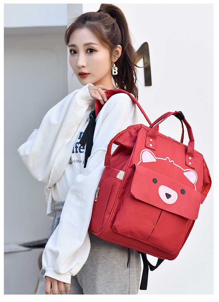 妈咪包双肩多功能大容量时尚手提母婴包妈妈旅行婴儿奶瓶尿布背包详情20