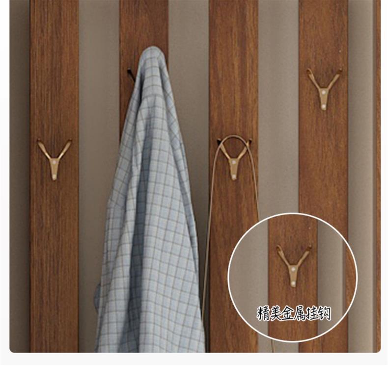 鞋柜家用门口带换鞋凳一体入户玄关柜客厅屏风带挂衣架沙发隔断柜详情16