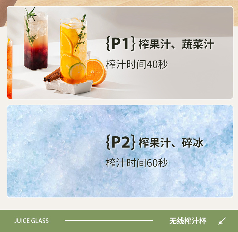 跨境新款榨汁机果汁机家用碎冰榨汁杯多功能果汁杯果蔬轻压原汁机详情7