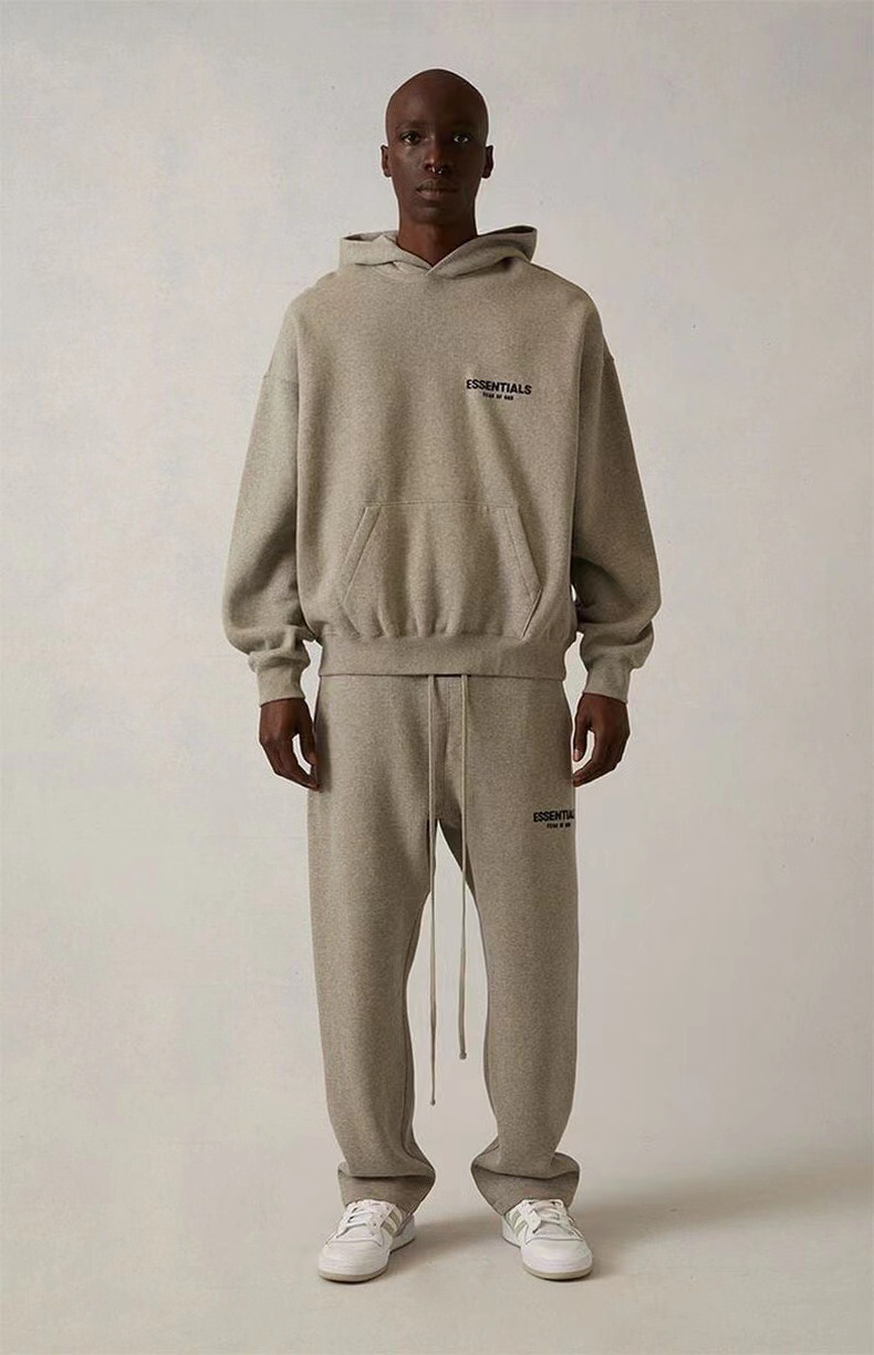 FOG ESSENTIALS第八季复线高街宽松情侣重榜卫衣背后植绒连帽卫衣详情32