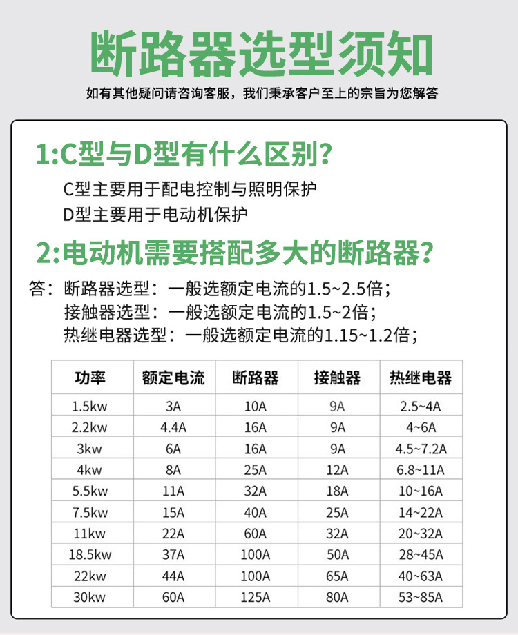 空气开关DZ47-63小型断路器2P63A微型断路器C45开关电闸1P2P3P4P详情1