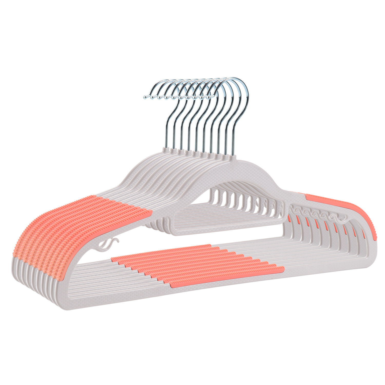 家用晾衣架挂衣衣橱无痕防滑衣服架防衣柜肩角双位批发干湿两用详情13