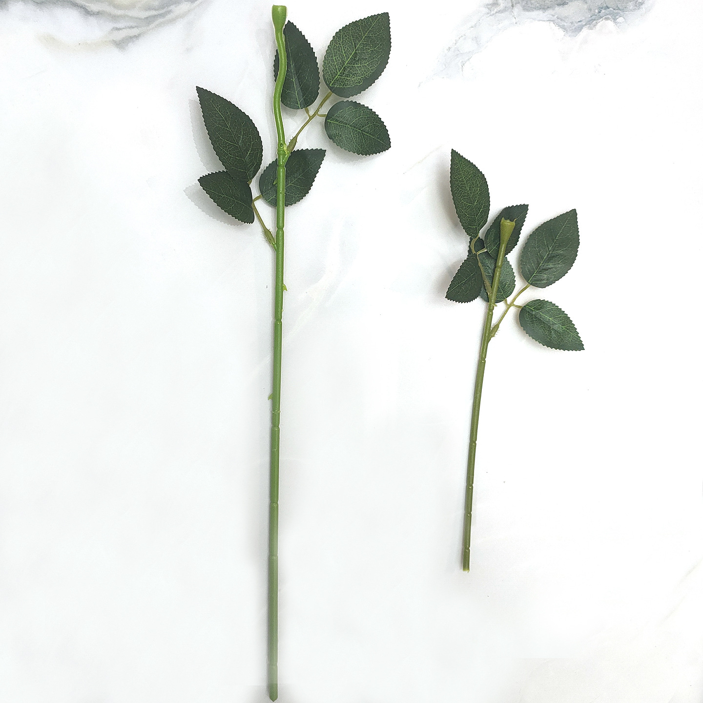 仿真玫瑰花杆配件带叶香皂花花枝玫瑰枝园艺装饰办公文化用仿真植物详情1