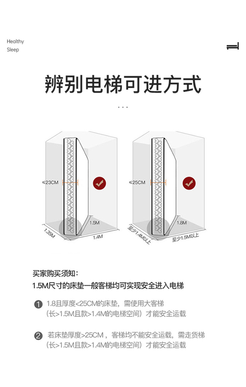 源头厂家席梦思床垫 静音独立弹簧家用海绵垫软硬适中1.8m乳胶床详情18
