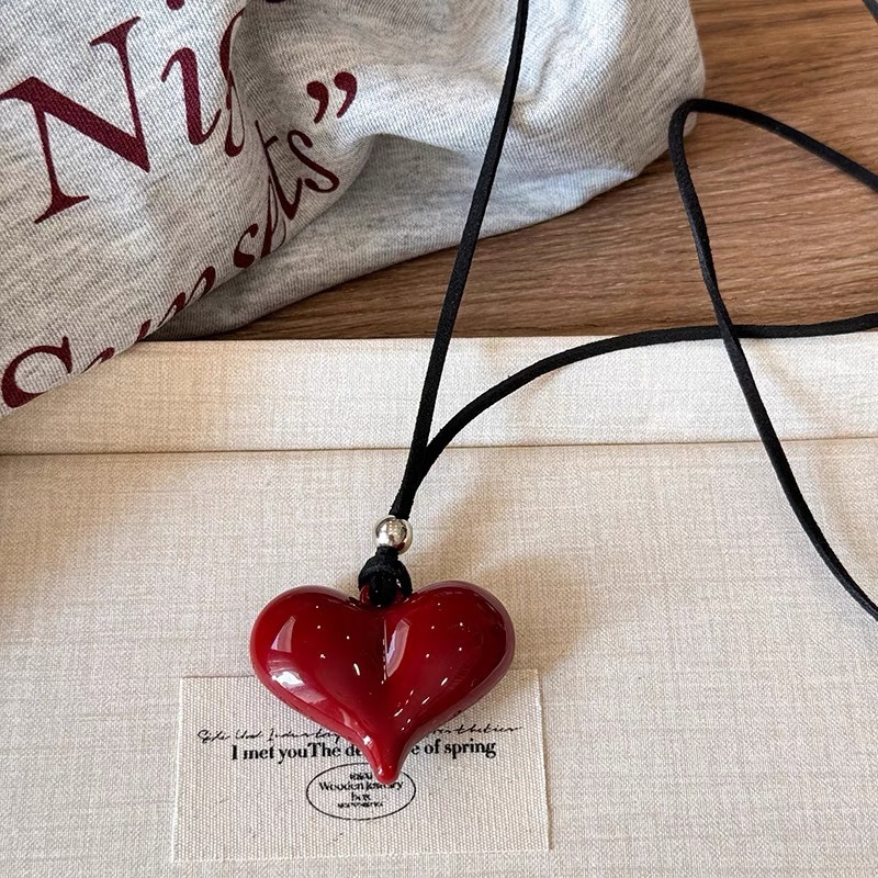 Maillard retro necklace for women, a new and niche Korean-style sweater chain, a fashionable autumn and winter versatile and high-end necklace for wholesale pic 29