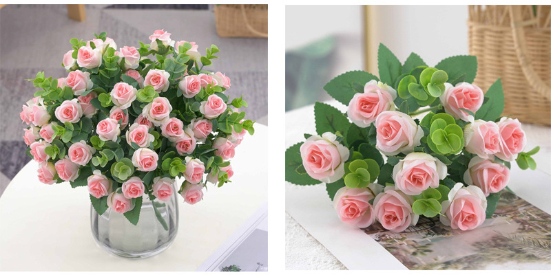仿真花茶苞牡丹玫瑰多款绢花装饰家居婚庆花艺园配材配景摄影道具详情5