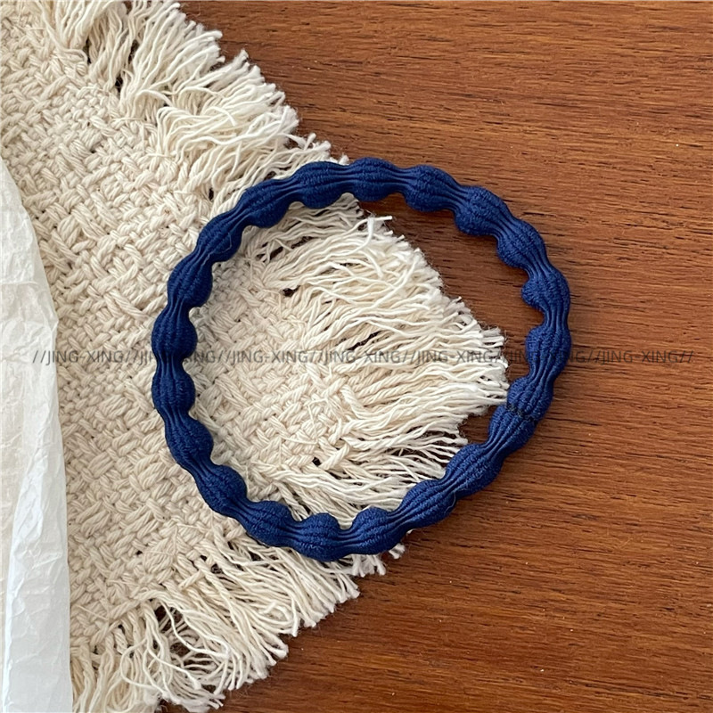 Ladylike style, gentle color series, colorful towel loops, hair bands, new daily basic leather bands, ponytail hair ties pic 13