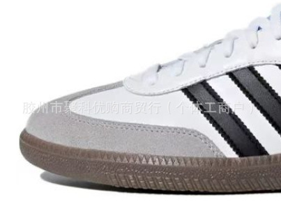 莆田德训鞋女鞋莆田高版本samba纯原百搭校园银色增高厚底红色小详情8