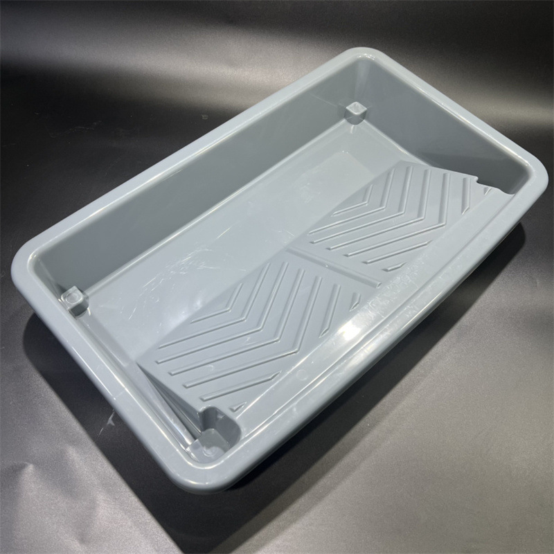 9-inch blue paint latex paint tray, thickened plastic tray, large-capacity wall painting wonder, roller painting tray pic 12