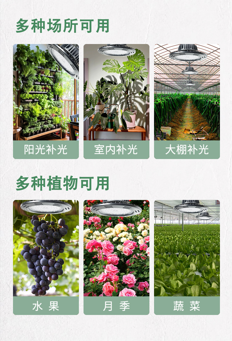 Succulent rose plant supplementary lighting lamp, sunlight-like full-spectrum green plant indoor orchid growth lamp, algae explosion lamp pic 18