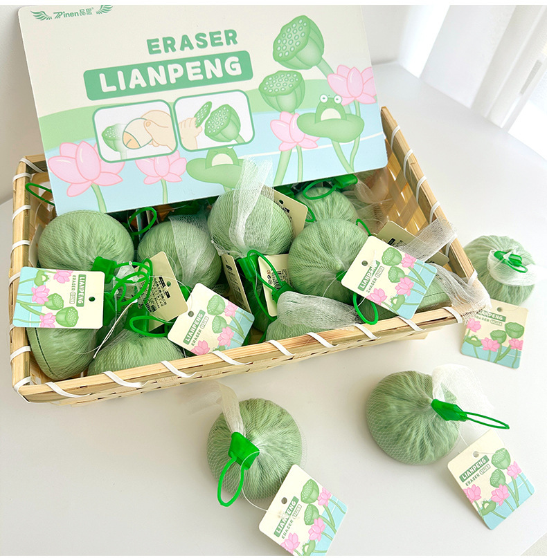 Cartoon fun simulation vegetable and food eraser for children and primary school students, stationery, high appearance level eraser to clean thoroughly pic 15
