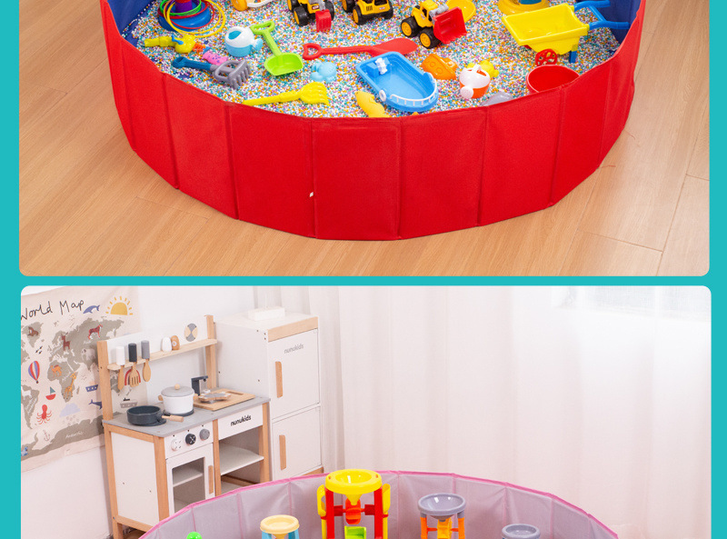 决明子玩具沙池套装儿童家用室内围栏折叠宝宝玩沙池挖沙详情17