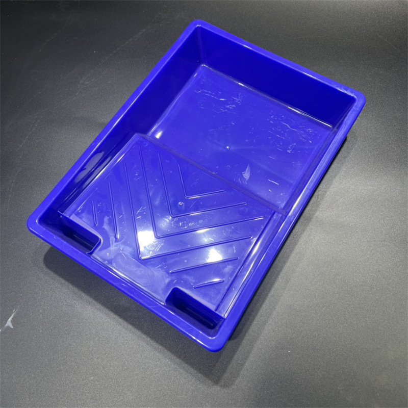 9-inch blue paint latex paint tray, thickened plastic tray, large-capacity wall painting wonder, roller painting tray pic 7