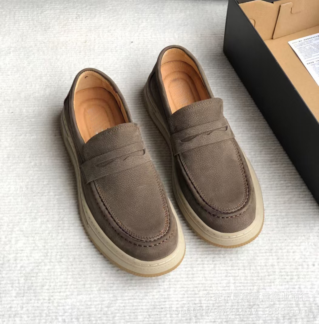 High-end original single 2024 autumn/winter new flat round toe matte cowhide casual shoes, spring and autumn simple board shoes from Dongguan pic 14