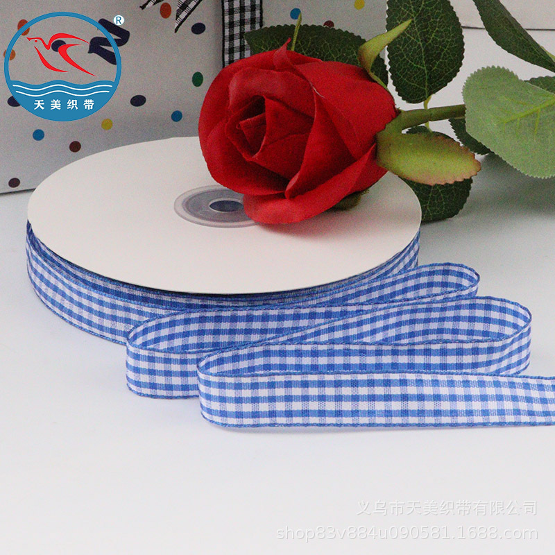 1.5 cinta de celosía milky bird plaid cinta decorativa para hornear pastel cinta de arco material de bricolaje cinta de celosía cinta de regalo pic 39