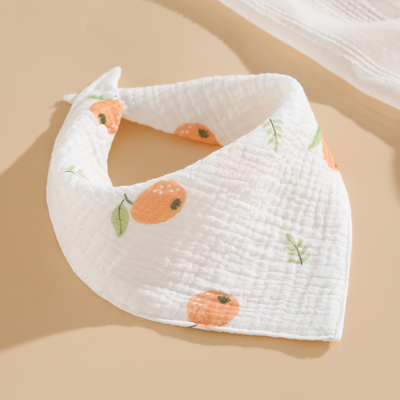 Toalla triangular toalla de babeo para bebés y niños babero de gasa de algodón babero antiescupir de leche 4 capas fina toalla triangular de algodón de verano pic 6