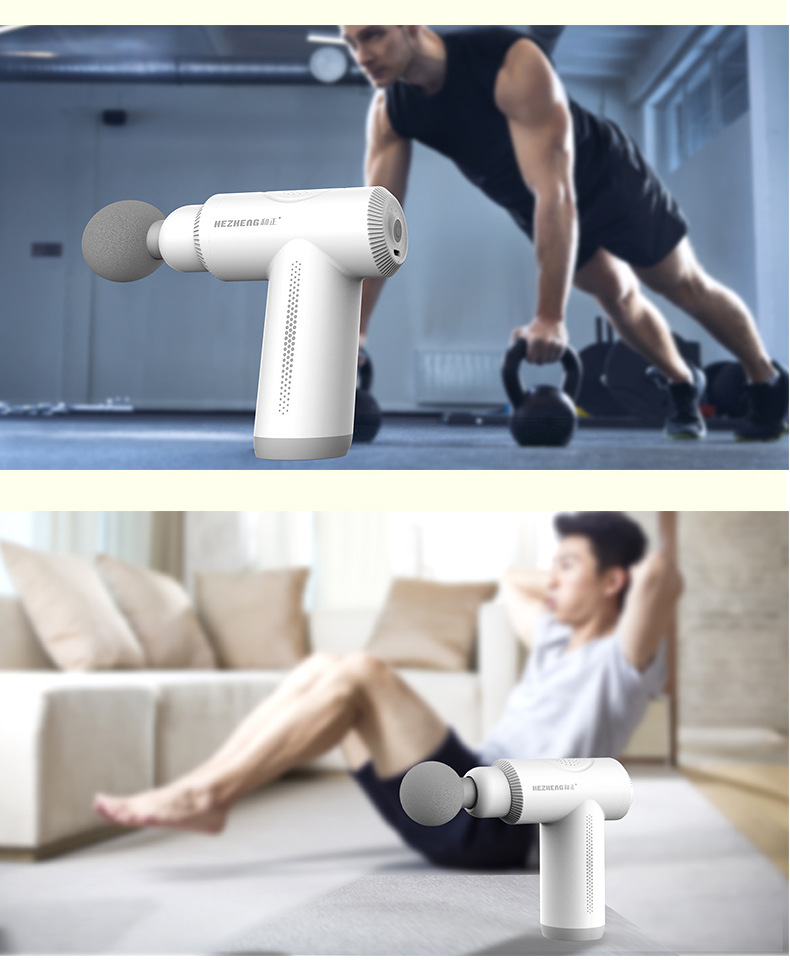 Hezheng Professional Fascia Gun Mini Muscle Electric Massager Rechargeable cervical membrane Gun High-frequency Vibration Massage gun pic 27