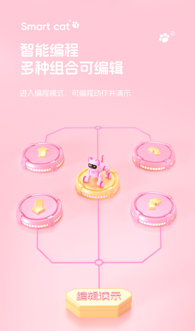 6602盈佳电子智能机器狗机械狗男孩遥控女童电动猫儿童玩具女孩详情6
