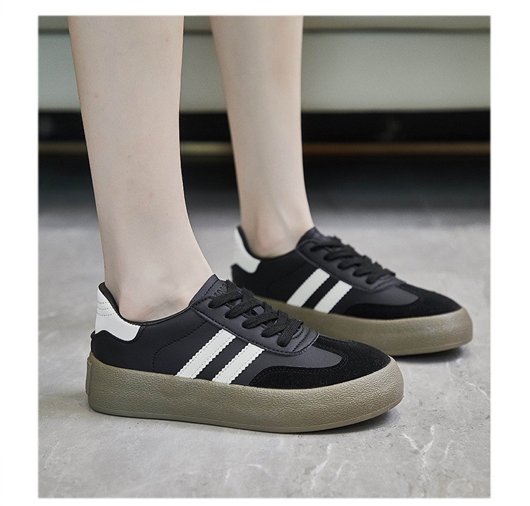 男女同款真皮德训鞋2024新款爆款情侣复古德训小白鞋男新款帆布鞋详情18