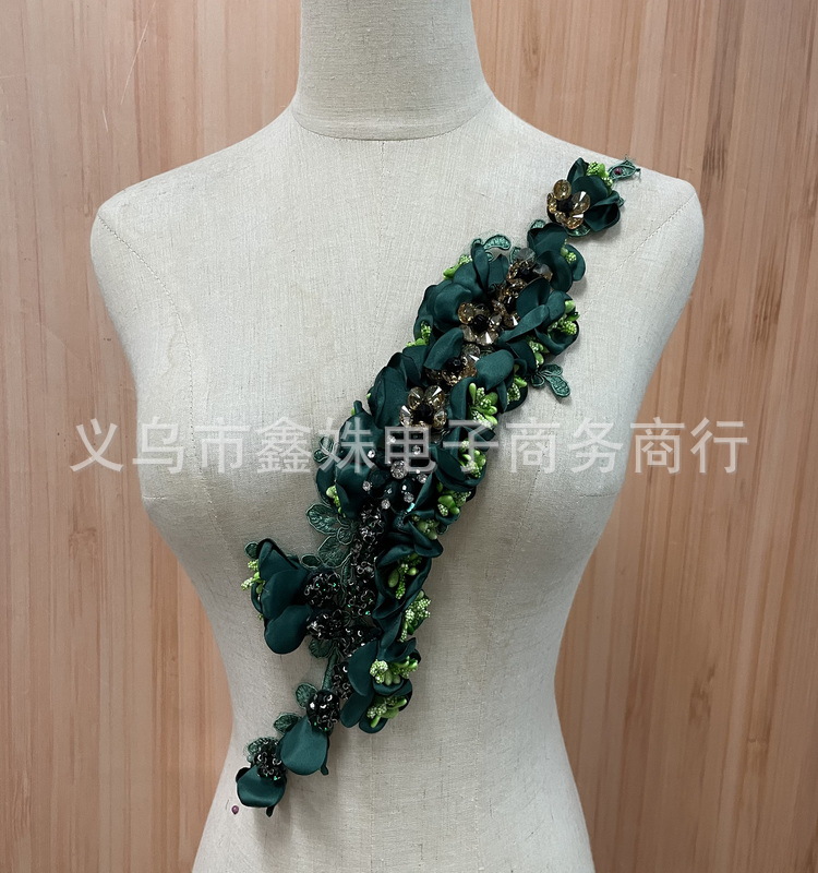 批发手工DIY水钻烫钻组合粘花服装辅料详情1