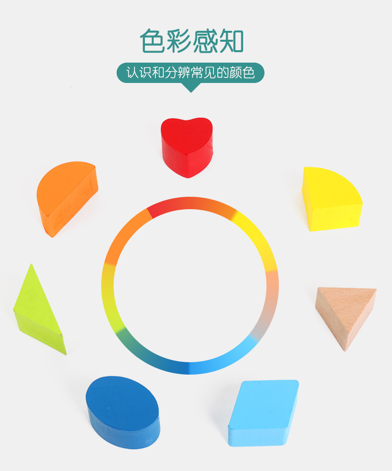 宝宝幼教益智方块积木智力盒1-2岁儿童蒙氏早教形状配对玩具趣味详情7
