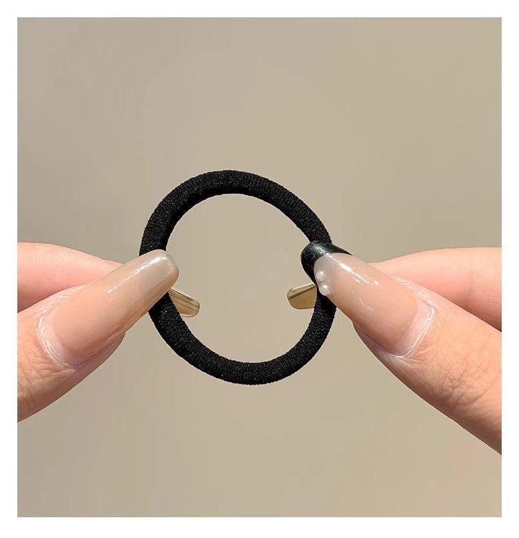 简约基础百搭头绳高弹力扎头发橡皮筋女高马尾发绳发耐用发圈头饰详情12