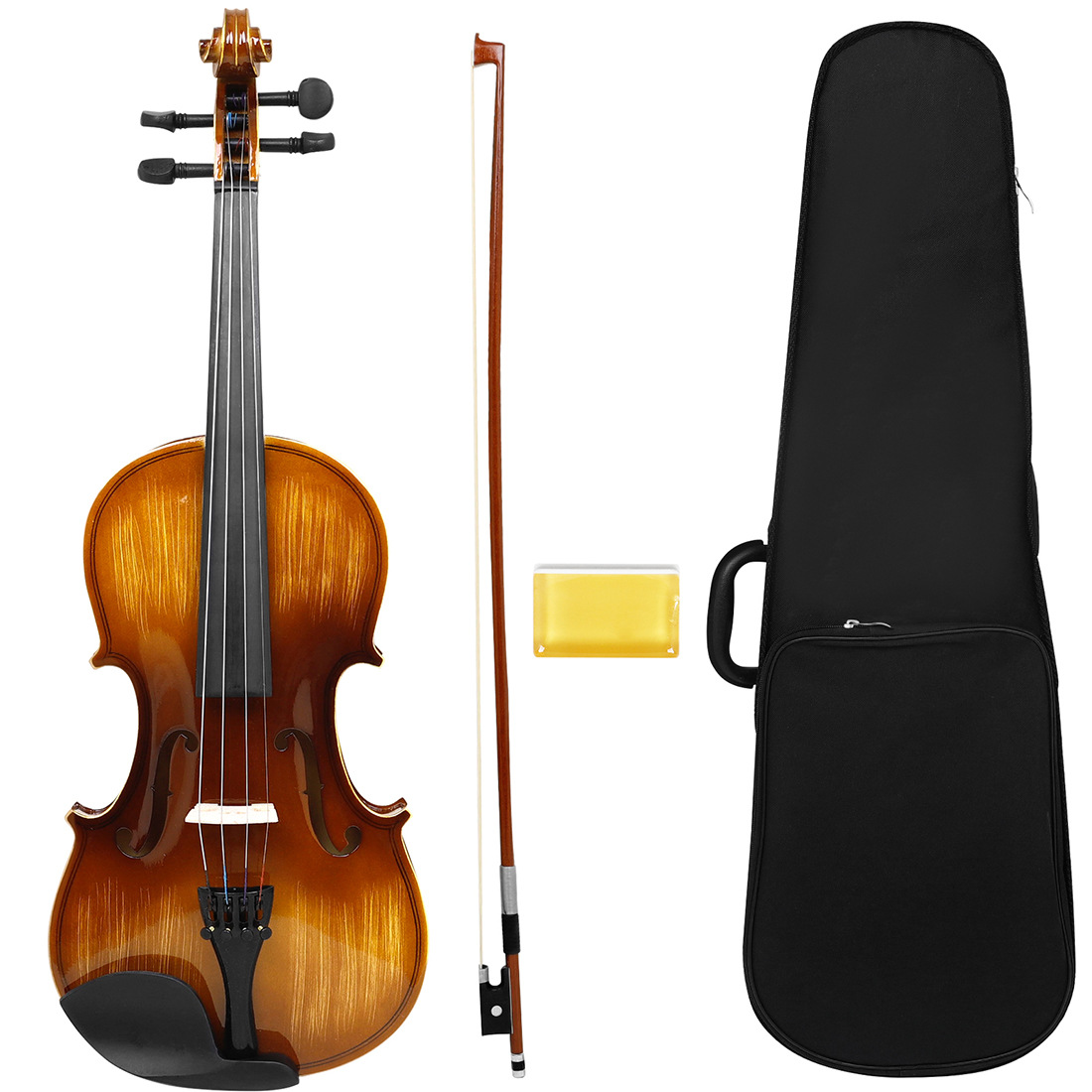 IRIN bright light Violin Solid wood Violin for adult beginners 4/4 Popularization violin, plywood violin manufacturer pic 4