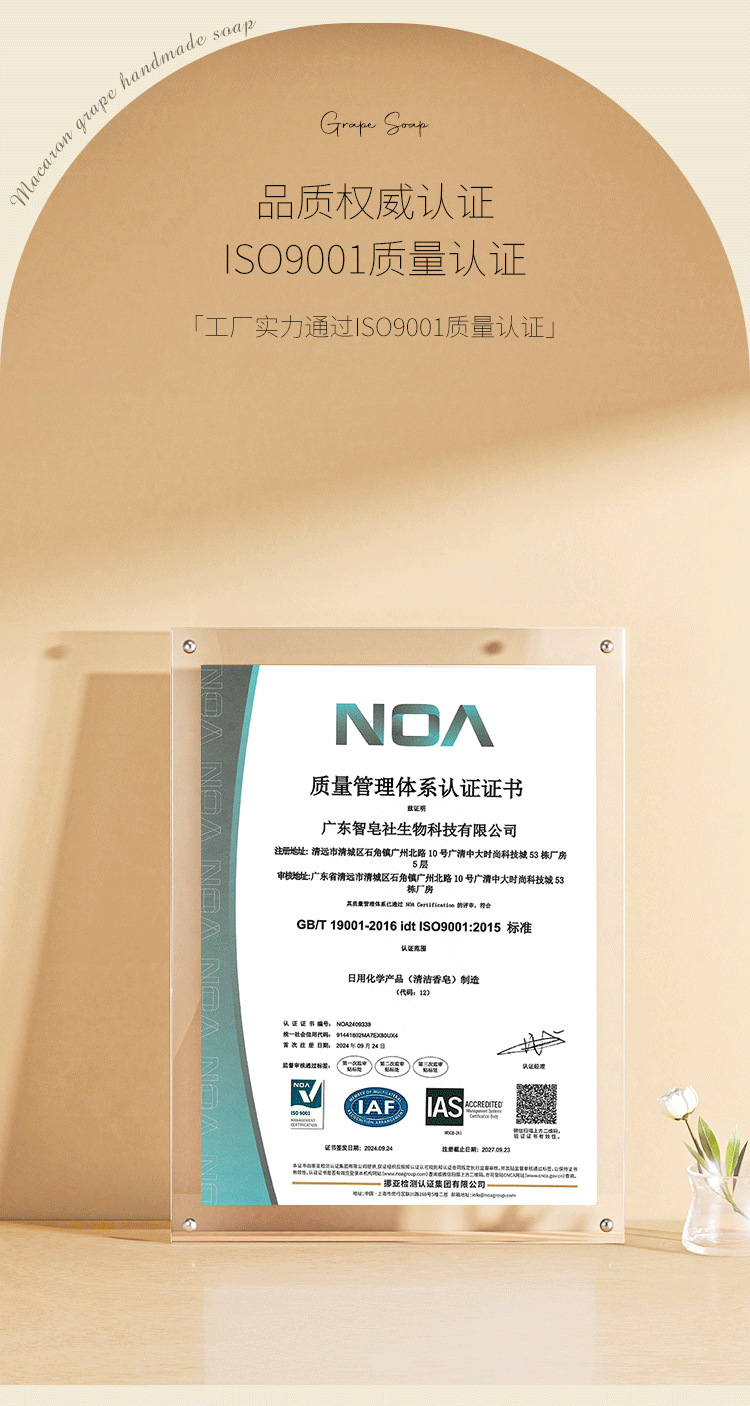 定制马卡龙葡萄香皂伴手礼彩色多色网红葡萄皂洗手葡萄串手工皂详情11