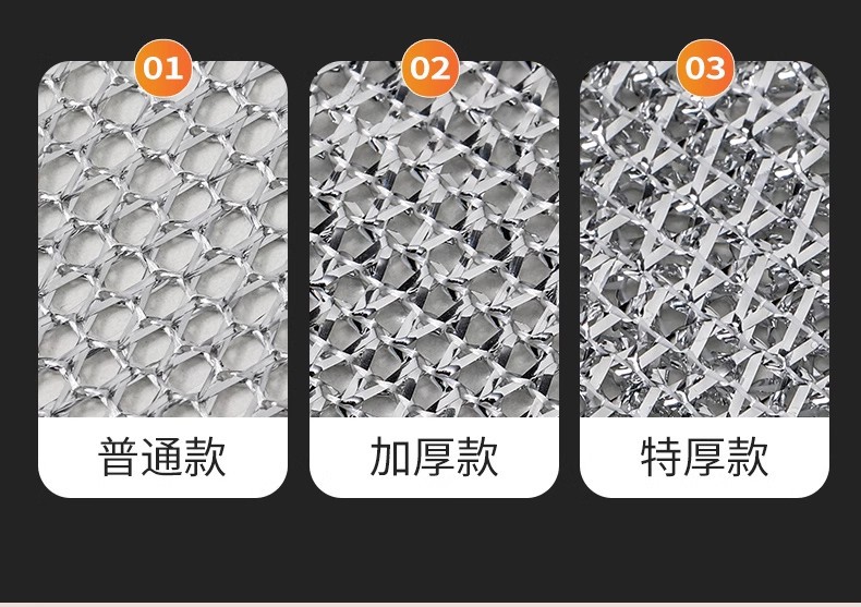 Silver wire cleaning cloth, steel wire dishcloth to replace steel wool balls, kitchen double-layer pot scrubber, metal wire stain removal and cleaning cloth pic 7