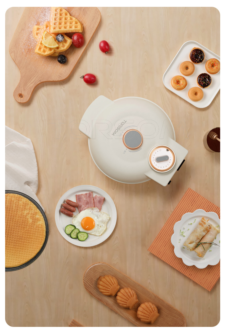 Export to Germany multi-functional electric griddle, household timed waffle machine, egg waffle machine, egg roll sandwich breakfast machine pic 8