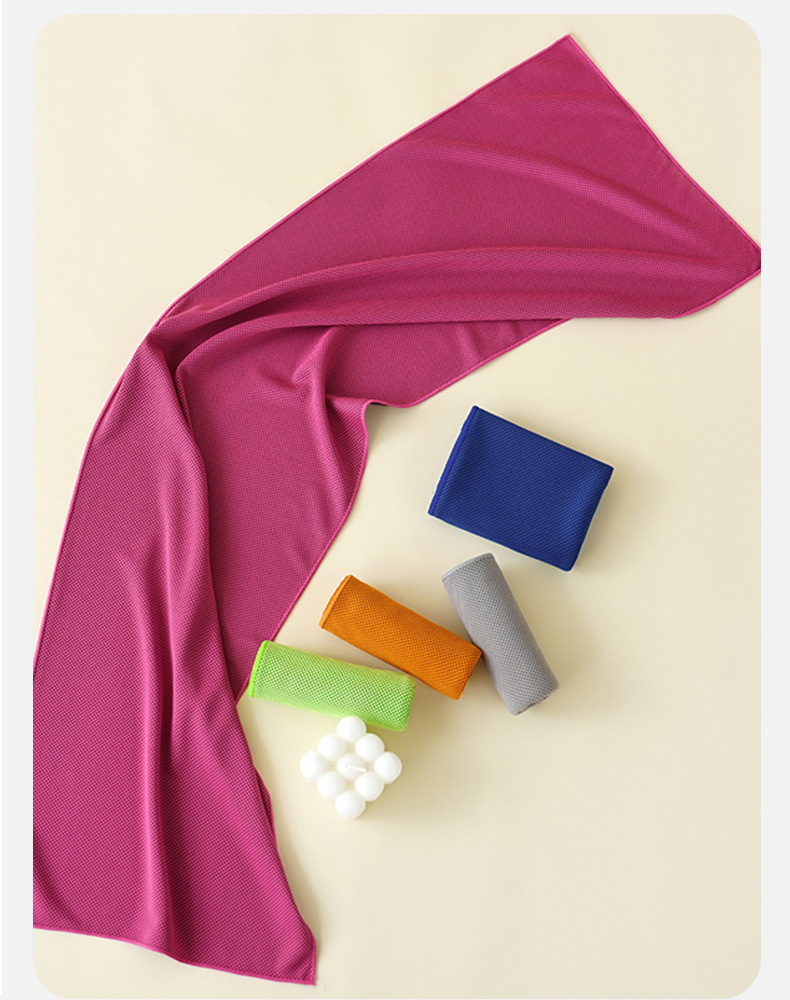 Wholesale of cold-sensing sports towels, quick-drying fitness wrist towels, sweat-absorbing cool towels, portable outdoor sports towels from manufacturers pic 18