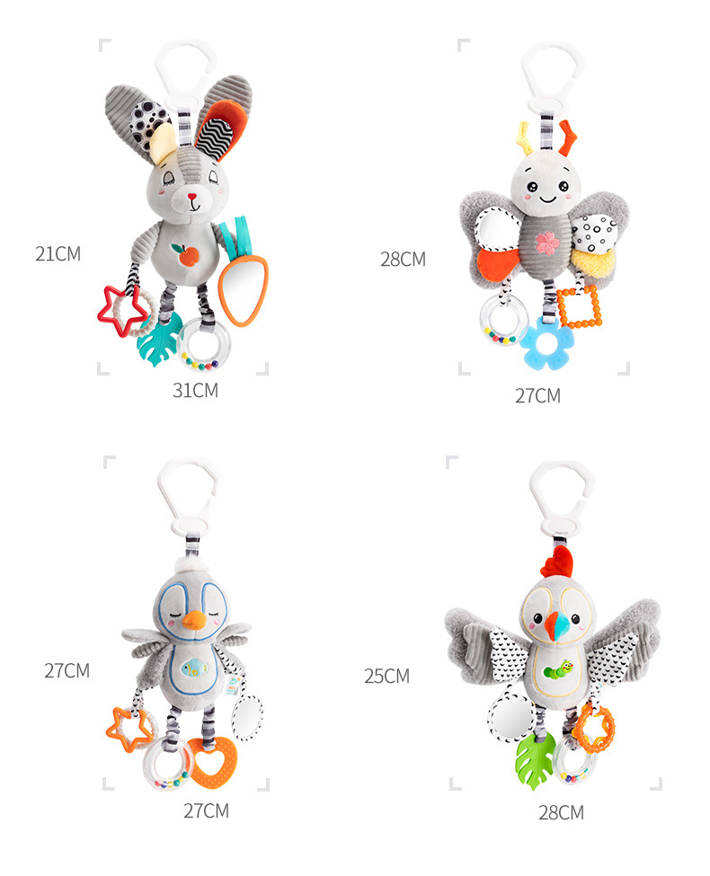 Happy monkey Baby Comfort Toy, infant lathe hanging rattle, bed bell, Newborn Intelligence gift pic 13