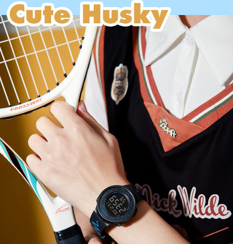 Electronic watch for male high school and junior high school students, simple and trendy, waterproof, luminous, sports, multi-functional alarm clock pic 11