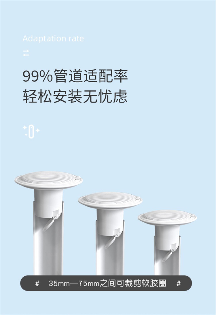 防臭地漏卫生间厨房防虫防反臭PVC地漏芯下水道防堵塞水槽过滤器详情8