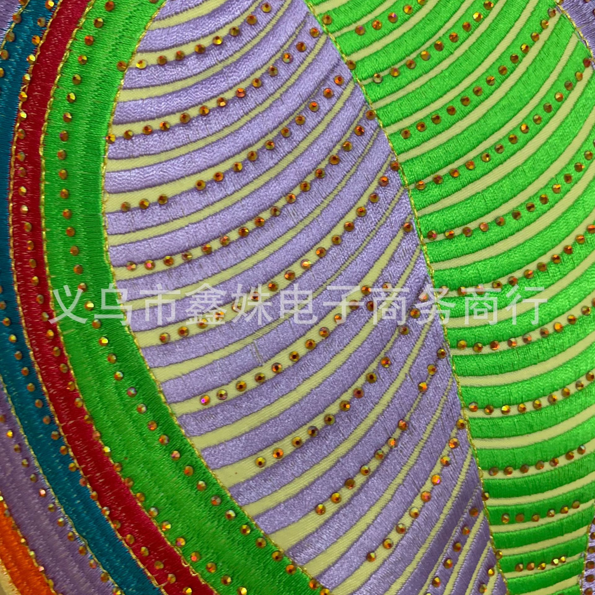 Best-selling stage costume accessories with irregular-shaped embroidered circular collars pic 12