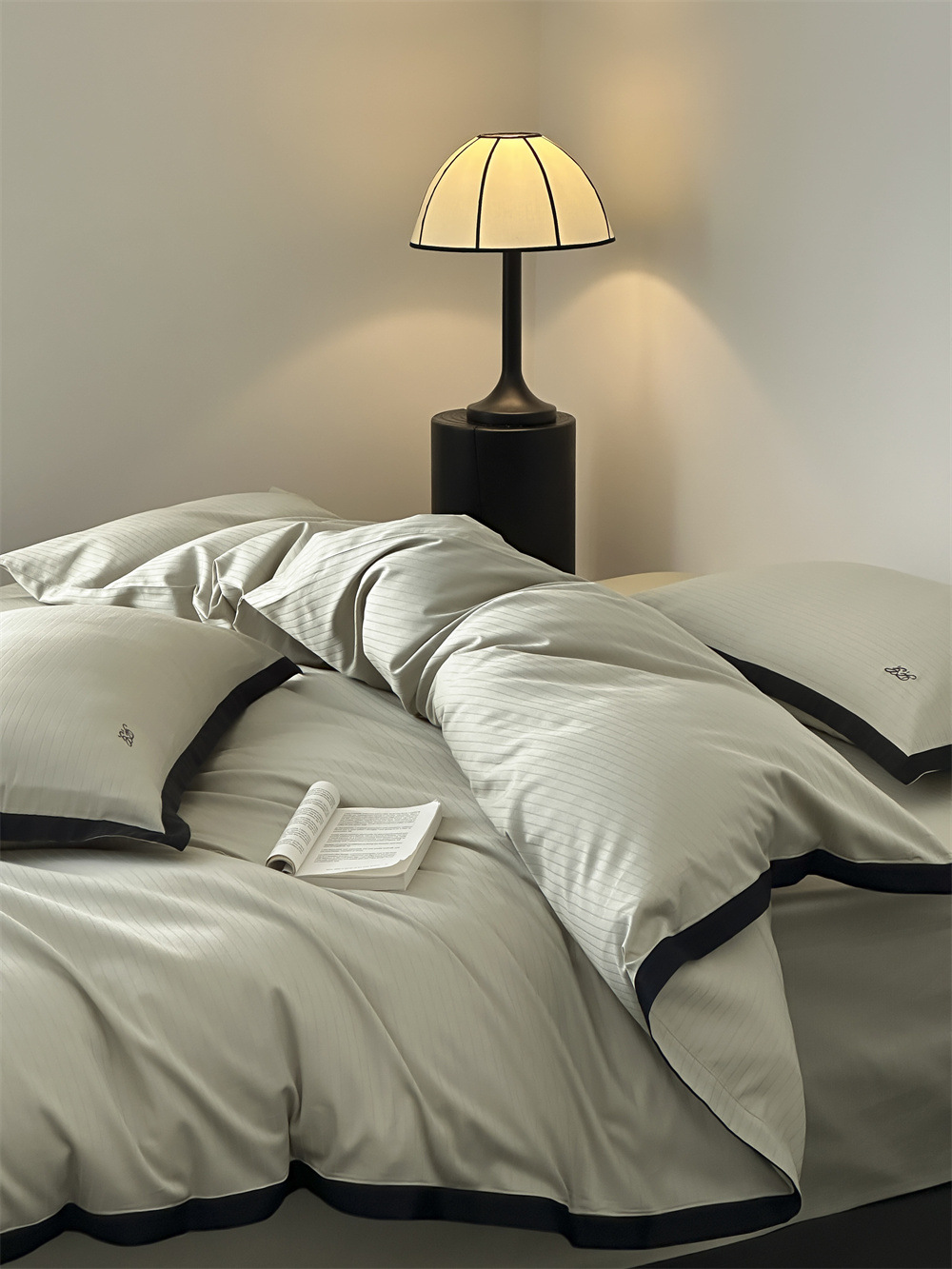 提花四件套A类芙蕾雅简字母刺绣四季款全棉被套床品详情27