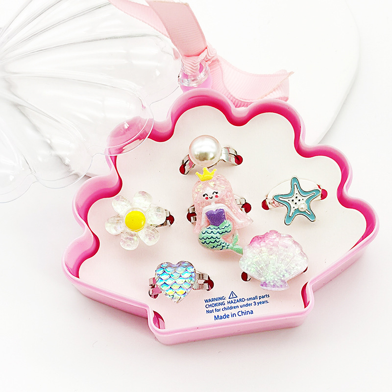 【可以】新品儿童卡通戒指可调节树脂戒指幼儿园生日礼物玩具饰品详情15