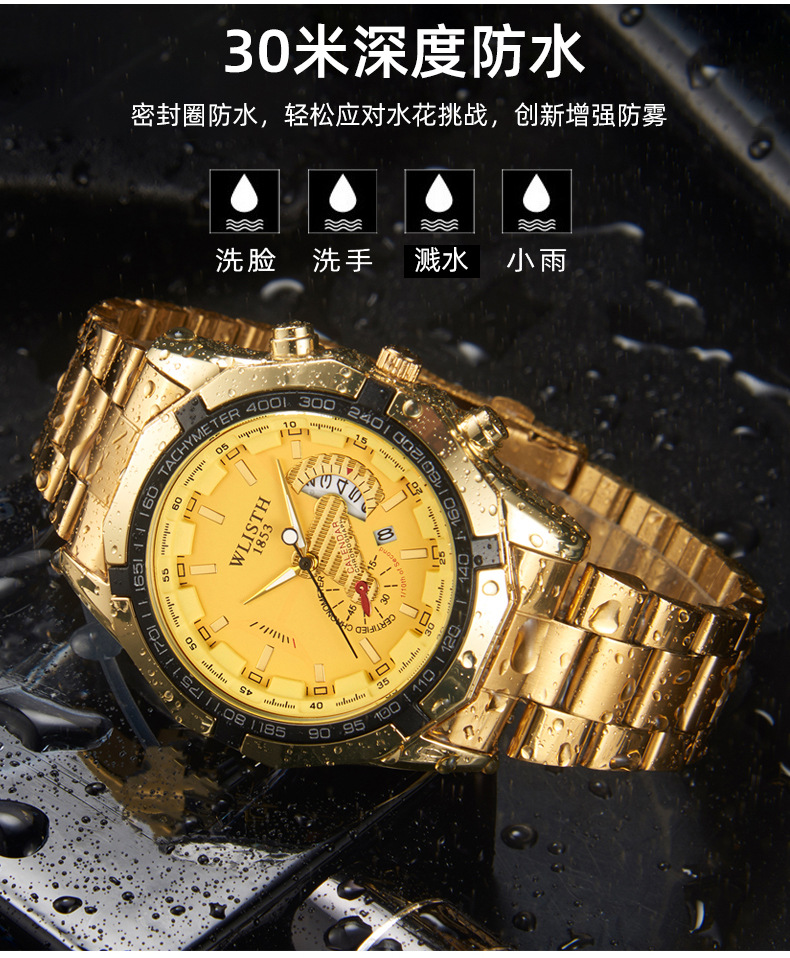 沃力仕腕表防水非机械表大表盘手表超大日历跨境虾皮男士手表批发详情6