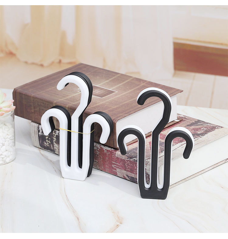 Non-perforated slippers hook, simple bathroom shoe hook, plastic herb-shaped drag hook, multi-purpose supermarket shoe hook, display hook pic 9