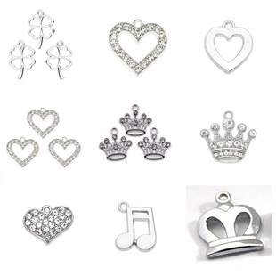 Alloy full diamond letter, water diamond letter jewelry diy personalized bracelet, key chain, thin band jewelry accessories pic 7