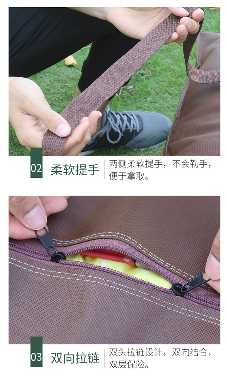 Extra-large woven bags, moving bags, super-thick non-woven fabric luggage packing bags, waterproof storage bags, snake skin bags, wrapping bags pic 4