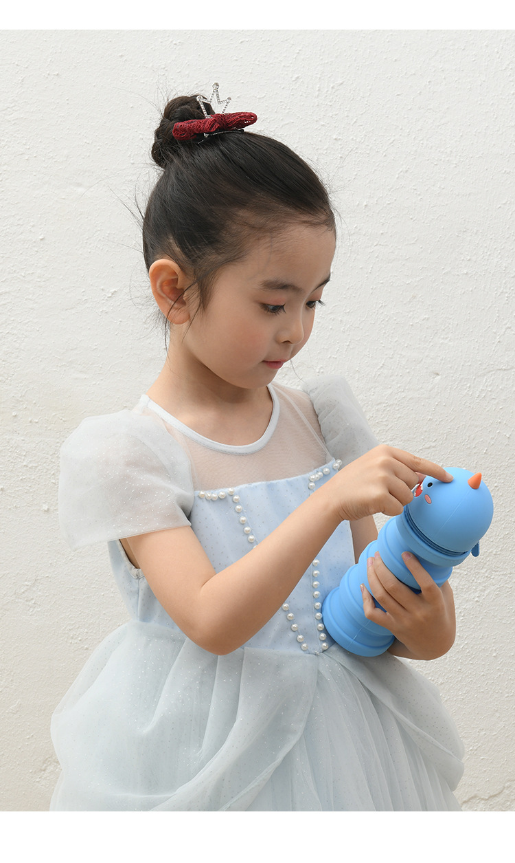 European and American silicone pen case, extendable pen holder with zipper, large-capacity learning supplies and stationery storage box, silicone products pic 8