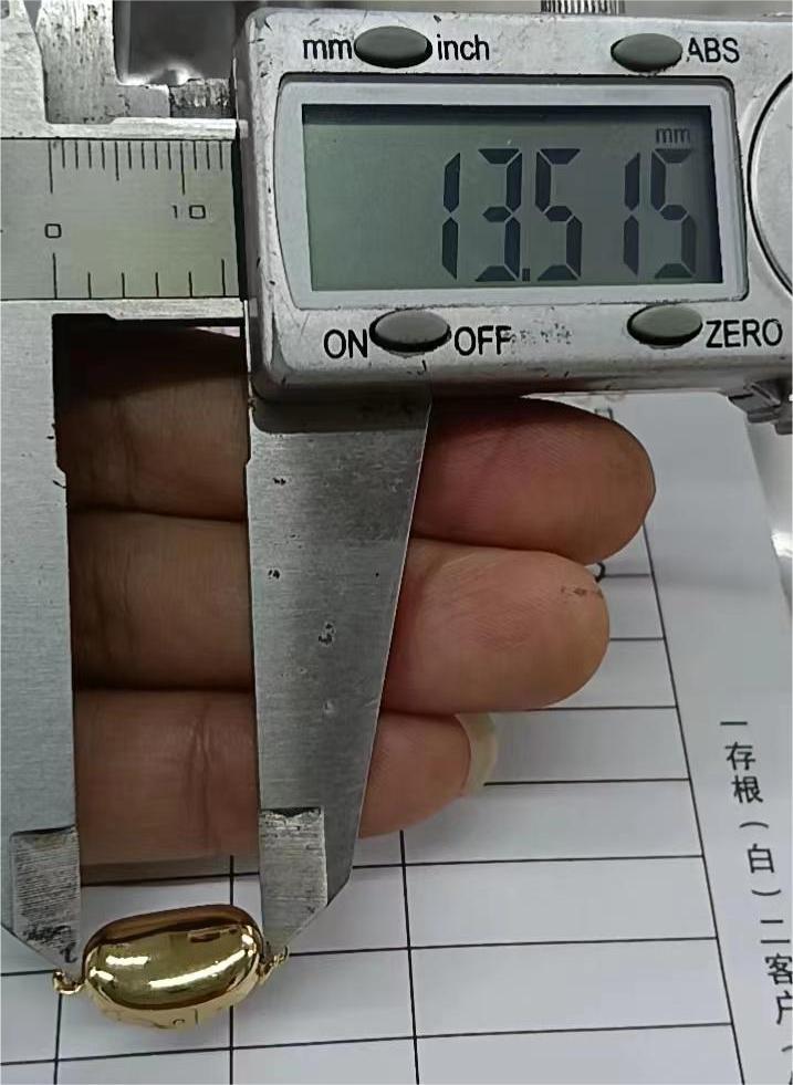 仿金保色金插片插棒扣项链连接扣diy铜元宝扣子扣头珍珠接头扣DIY详情15