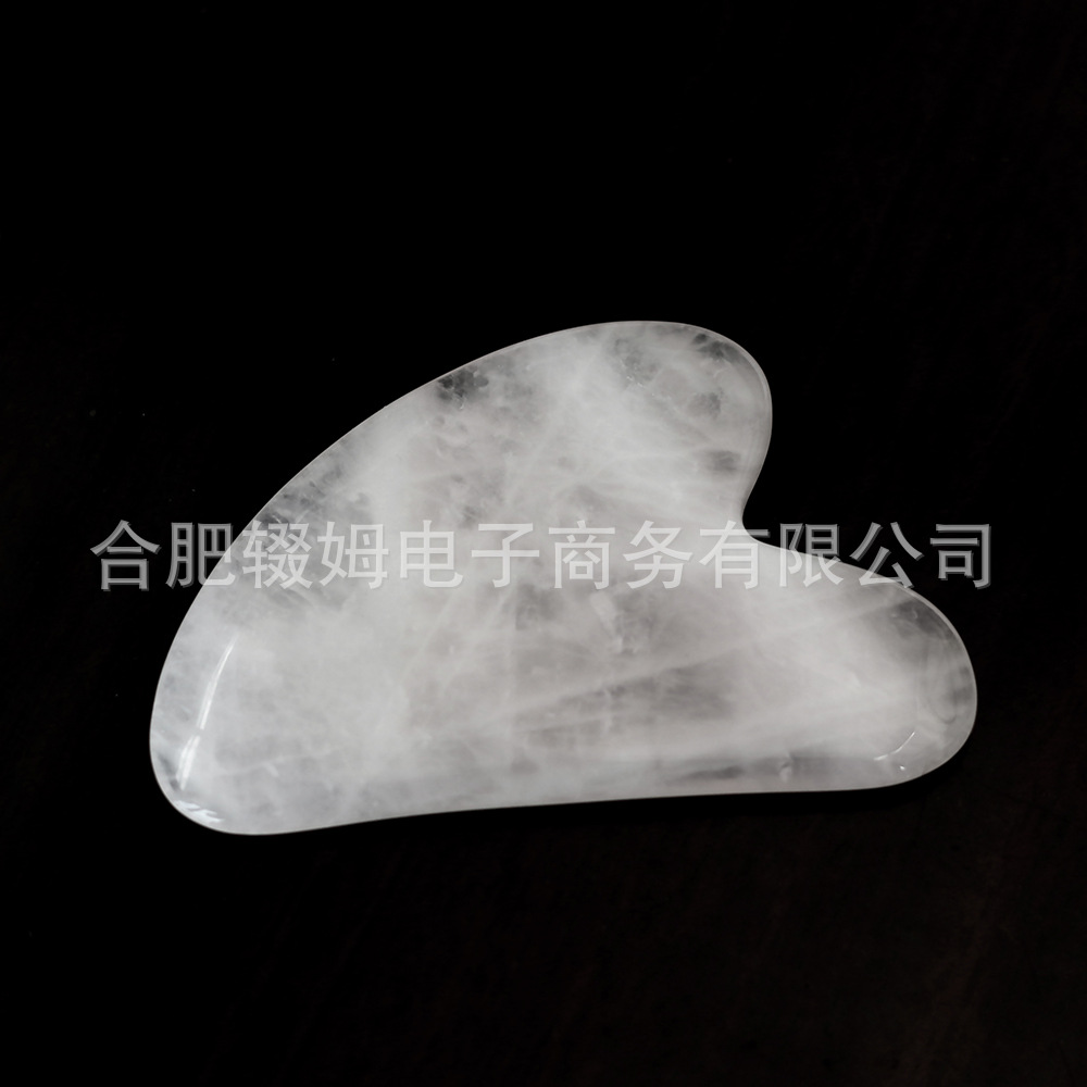粉晶刮痧板心形刮痧按摩器美容面部脸部天然玉石手指粉水晶刮痧片详情40