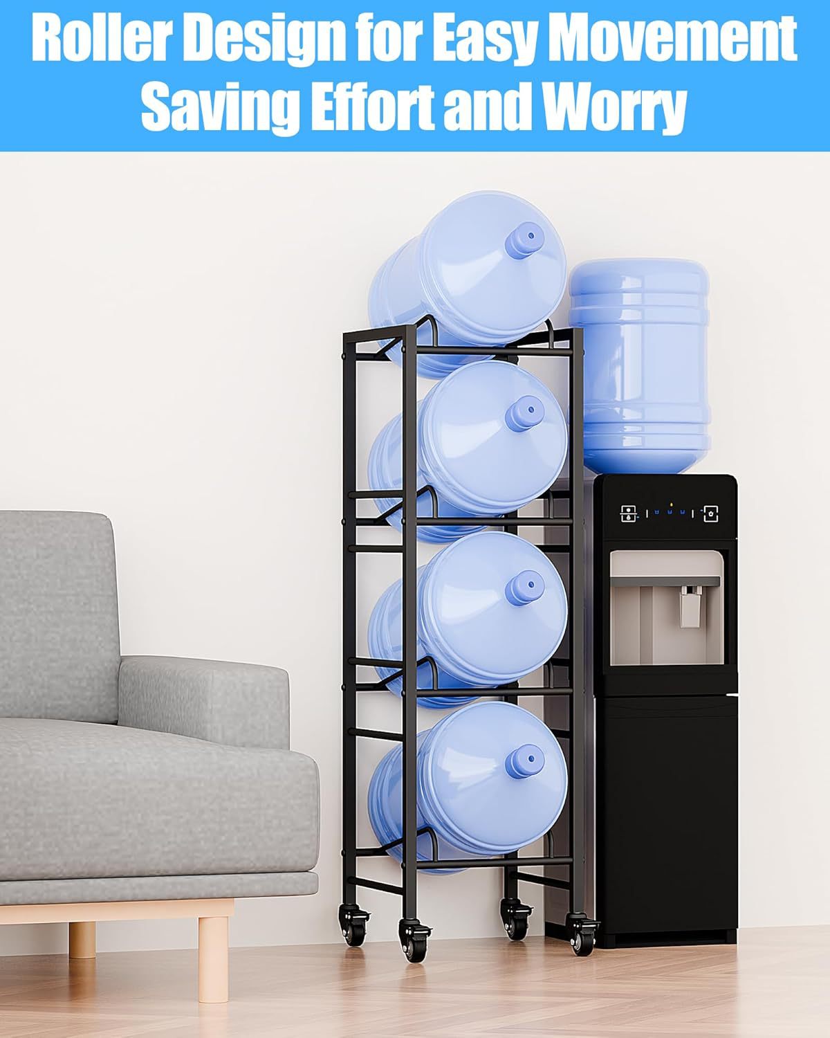 跨境饮用水桶储物架子置物架带木板3层桶装水放置办公室收纳详情18