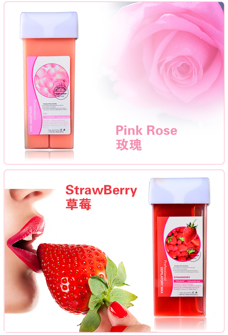 Cross-border 100g beauty and body care special hair removal wax available in multiple colors. Wholesale of hair removal wax pic 10