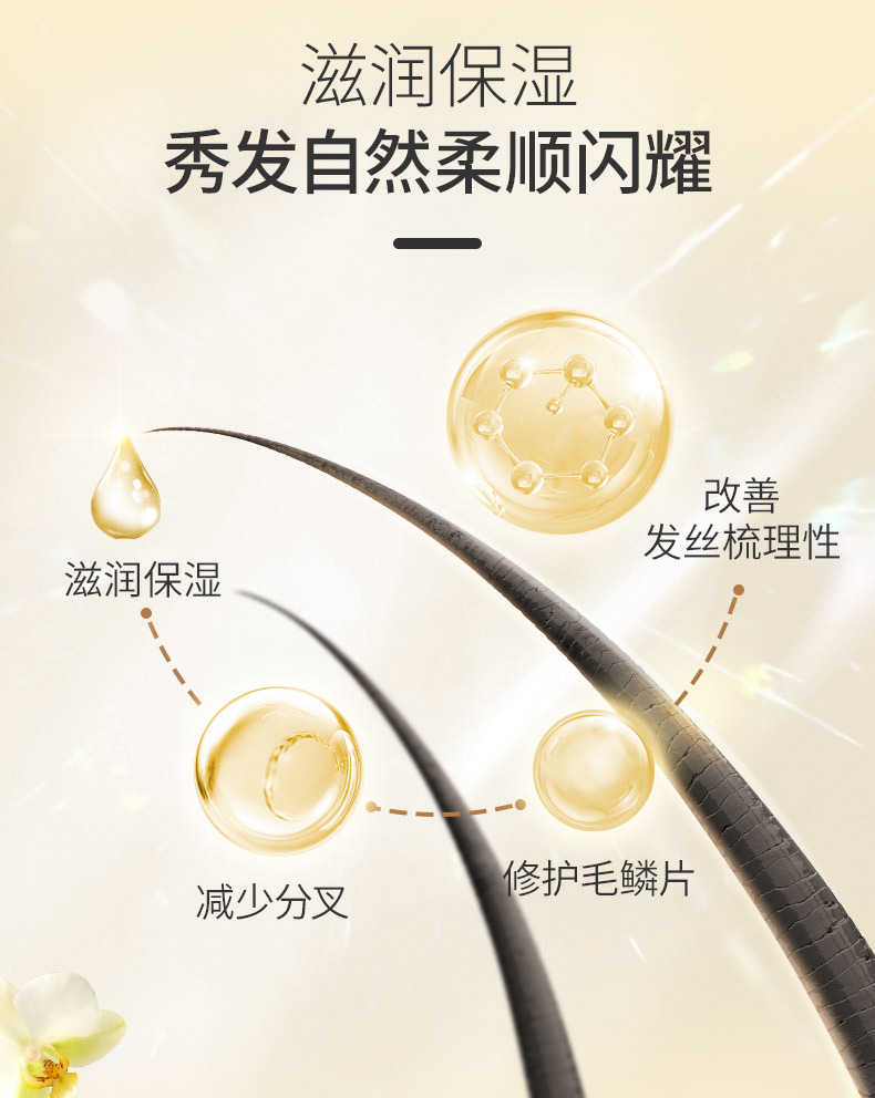 蜂花营养护发素含小麦蛋白润发乳保湿柔顺修护一件代发批发详情6