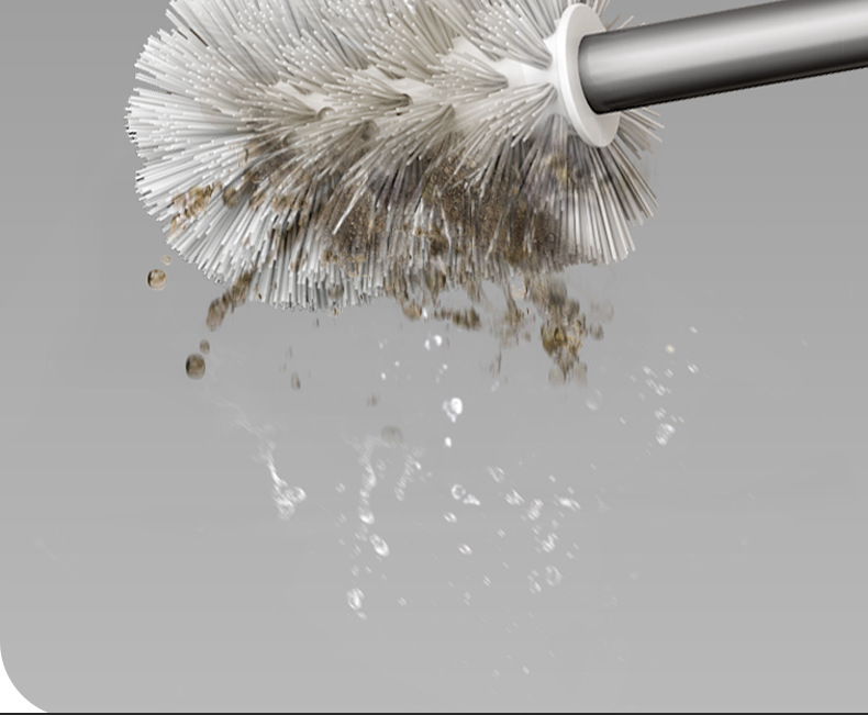 马桶刷套装浴室厕所清洁刷子免太空铝打孔家用无痕贴跨境长柄刷架详情8