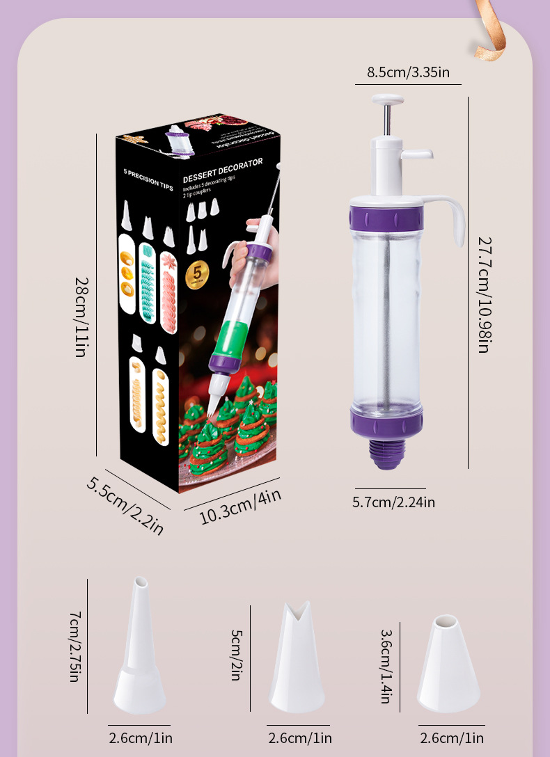 Amazon Home wholesale cookie gun, ABS multi-functional piping machine, baking set, and various styles of cream gun pic 11